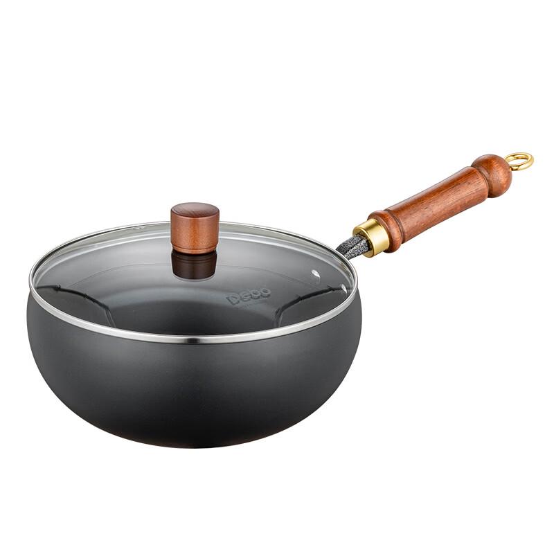 Debaogluman 24cm Multi-functional Cast Iron Wok