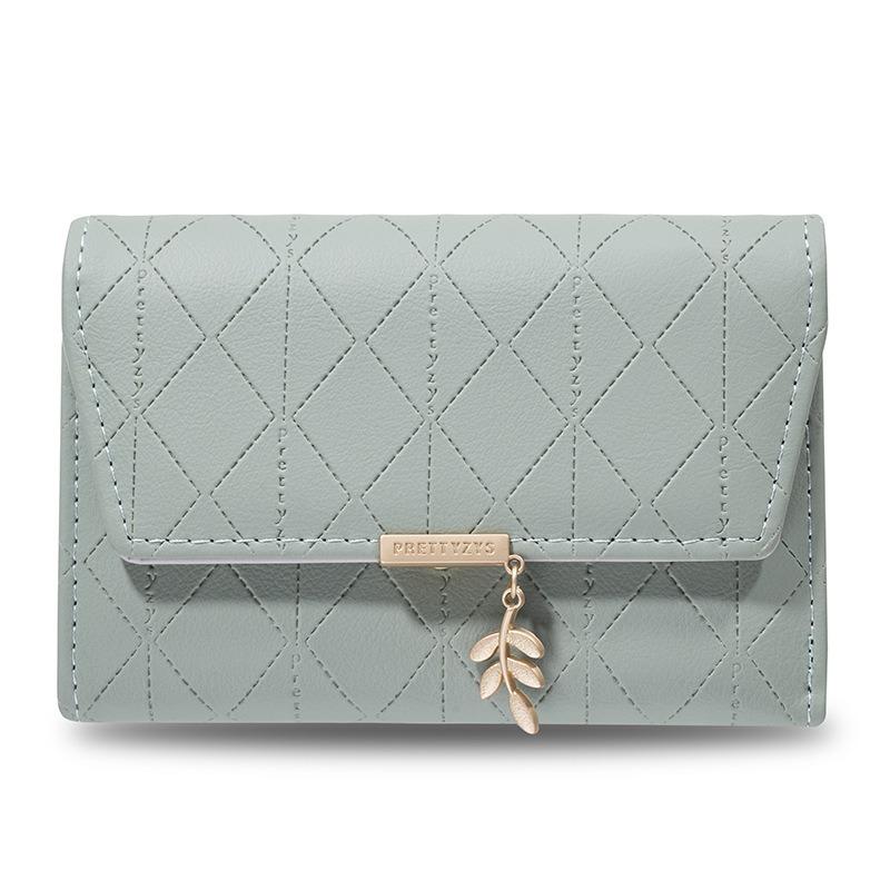 Ladies' Medium To Long Wallet Personalized Leaf Pendant Bag Women's Handbag