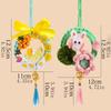 Plush Material Mid Autumn Festival Decoration Rabbit Car Hanging Ornament  Vehicle Interior