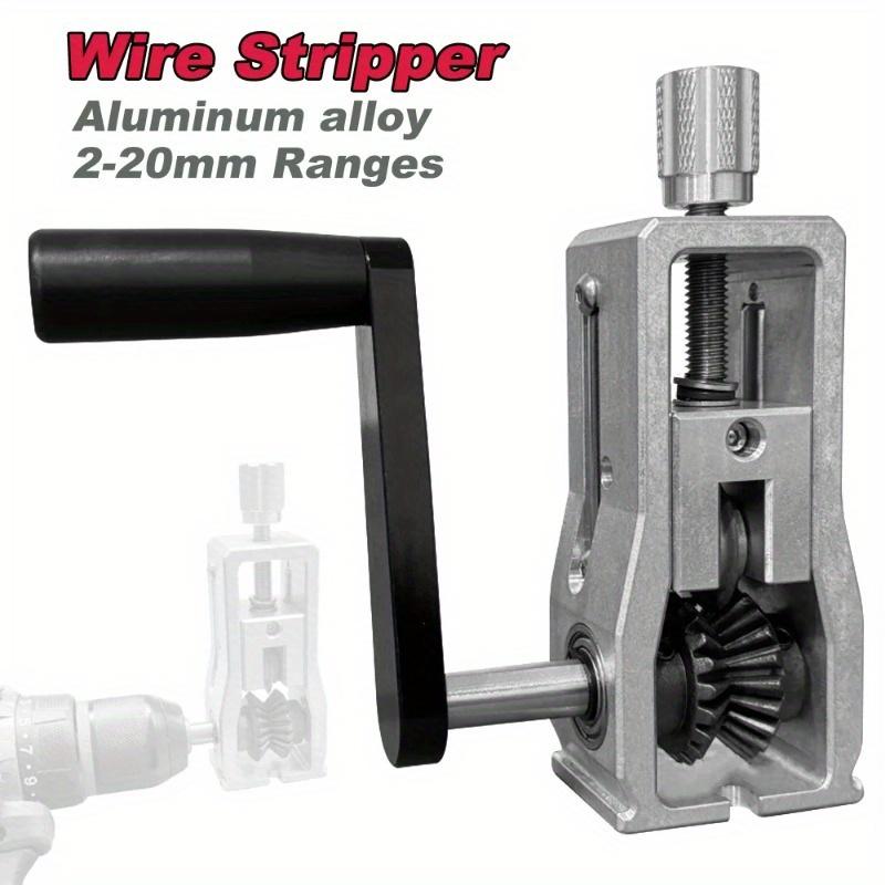 1 Stück Aluminiumlegierung Drahtabisolierzange 2-20 mm Tragbares manuelles Werkzeug zum Abisolieren von Elektrokabeln Haushaltsgebrauch