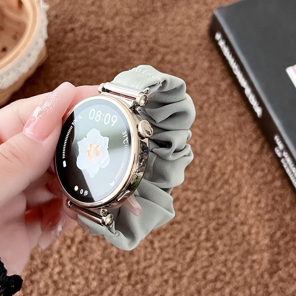 20/22mm Scrunchie Elastische Rekbare Band Strap voor Samsung Galaxy Watch 7 /6/5/4 40&44mm/Classic 6 43&47mm/Watch 5 Pro/ Venu 3S 2S 2