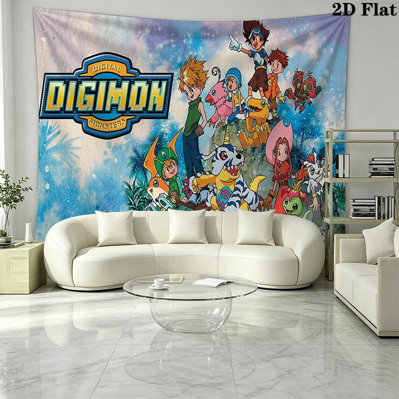 Digimon Pattern Home Decor Tapestry, Wall Hanging, Decorative RV Wall Cloth.NGT0928542