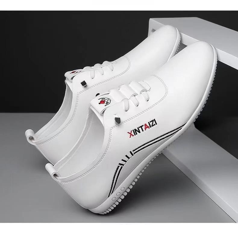 

Мужские кожаные туфли, осенние, новые, кожаные, повседневные, для вождения, удобные, универсальные, деловые, кожаные туфли, водонепроницаемые, дышащие, белые туфли 39