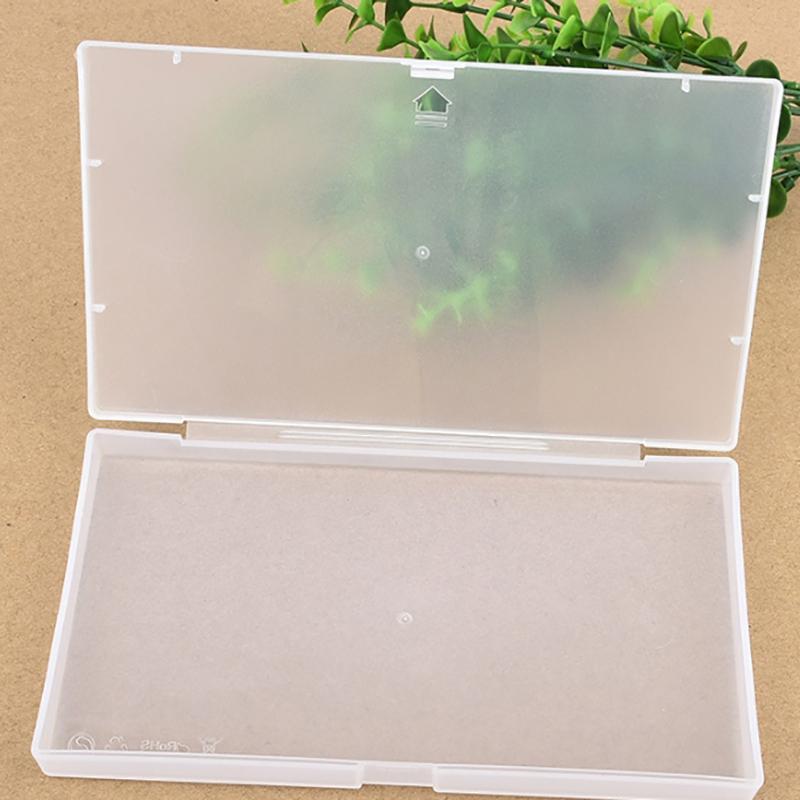 1 Unidade Caixa de Plástico Transparente Para Caixa de Armazenamento de Máscaras Tamanho Grande Armazenamento de Pequenos Acessórios Caixa de Plástico Fosco
