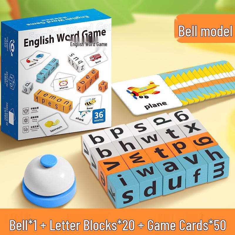 Kids' English Spelling Battle Educational Blocks Game
