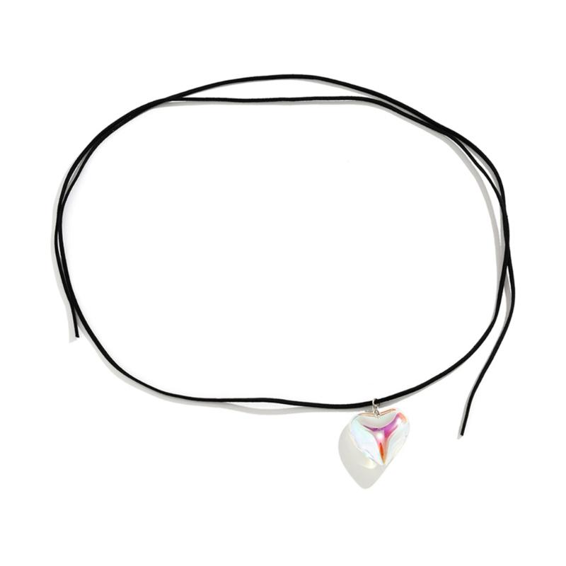 

Gothic Irregular Big Love Heart Pendant Waist Belly Chain Women Korean Velvet Body Chain Adjustable Chain Y2K Jewelry