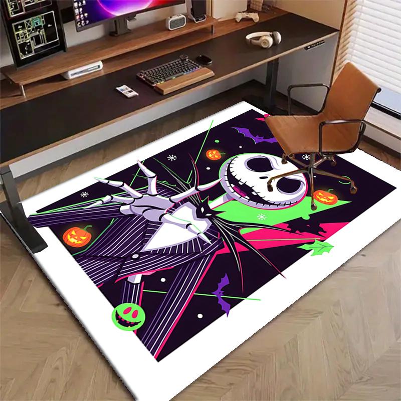 1pc Jack Christmas3 Design Printed Area Rug Carpet for Bedroom Living Room Home Decor Rugs Mat Non Slip Mat Rug for Bedside