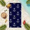 Sea Ship Anchor Towel Soft Pool Gift For Travel Gym Shower Camping Quick Dry Sports Beach Towels