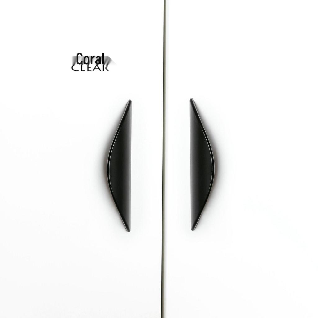 Black Copper and Gold Crescent Cabinet Handles - Nordic Minimalist Drawer and Wardrobe Hardware