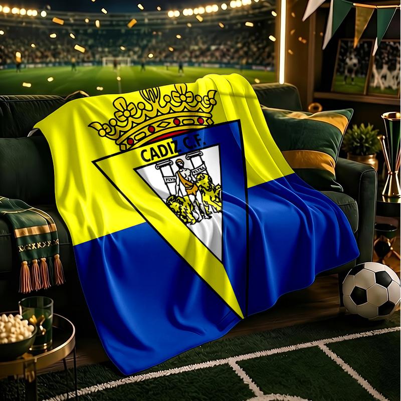 Cadiz Crest Design Blanket Lightweight Ideal Bedding Blanket Perfect for Travel, Camping, Living Rooms, Offices, Sofas, Fan Christmas gift