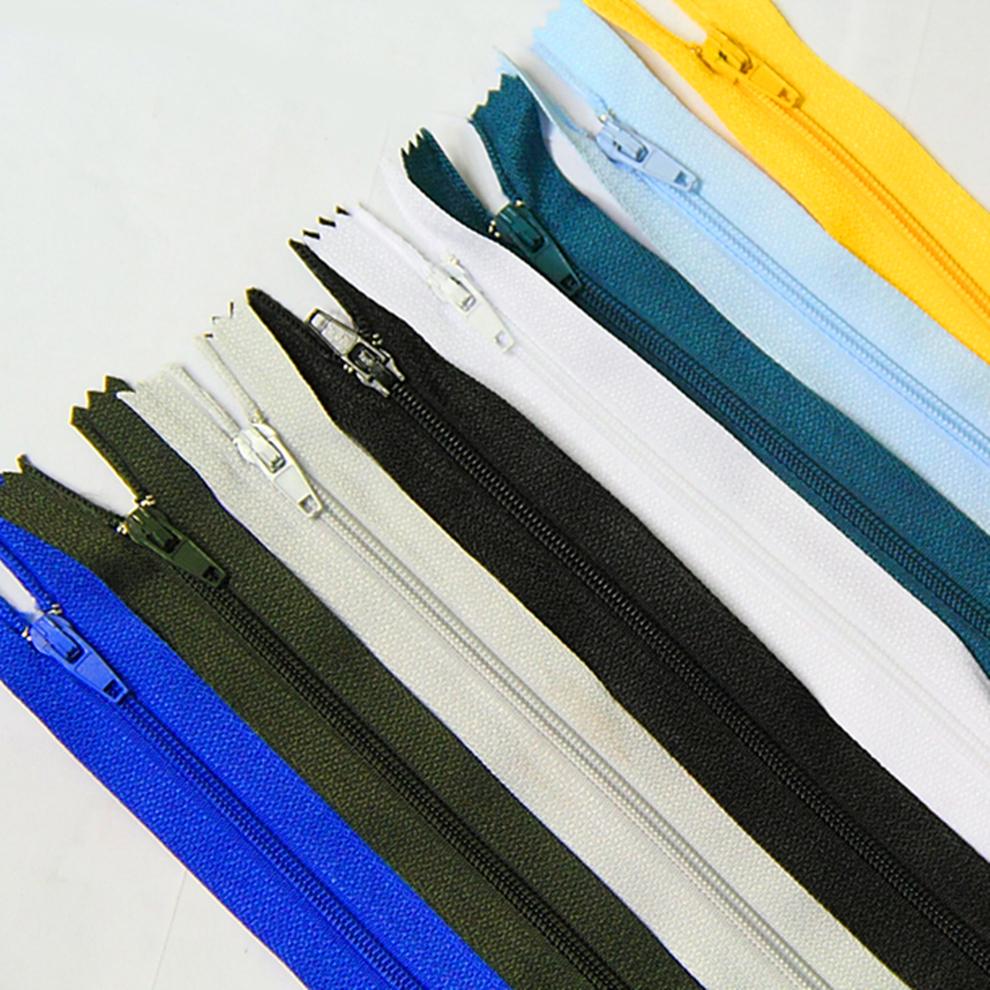 Mixed Color Hem Zipper, Non-invisible Zipper, Closed End, Fastener, Skirt, Bag, Quilt, 50cm