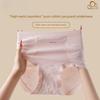 Female Spring and Summer Cotton Hollow Jacquard 10A Antibacterial Cotton Long Crotch High Waist Briefs