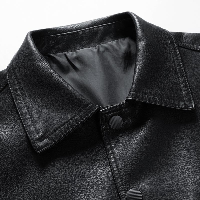 Spring and Autumn New Men's Leather Clothing Fashion Casual Youth and Men's Trendy Jacket Men