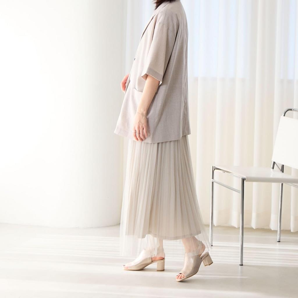 Himiko Chunky Heel Covered Sandals / 653203 Platinum 230