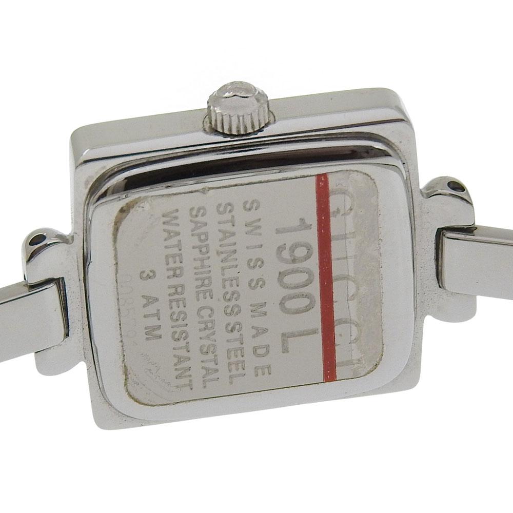 GUCCI Watches 1900L blackDial Stainless Steel Quartz Analog display Women Used