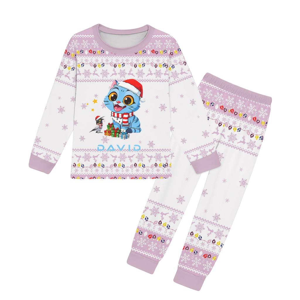 Girls Pants Set Kids Tee Shirt 2PCS Long Sleeve Cartoon Clothing Outfit