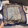 70x70cm Lightweight Silk-Look Square Scarf Women French Chic Hair Band Office Accessory Viscose 96%