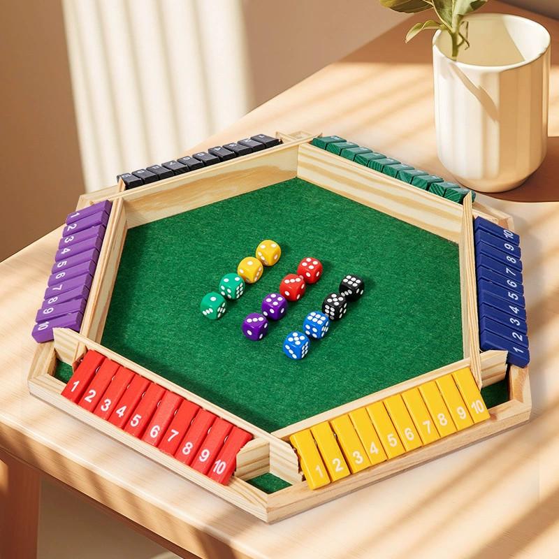 Wooden Educational Dice Game For Kids With Interactive Play And Parentchild Bonding