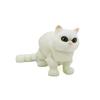 3D New Printed Cute White Cat Craft Ornament Creative Realistic Animal Model Toys Home Desktop Decoration Joints Movable Toys