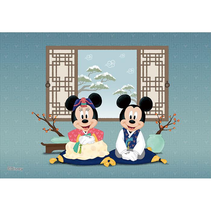 Korean Mickey and Minnie New Year's Greetings (Minnie) Jigsaw Puzzle Disney 108 Pieces