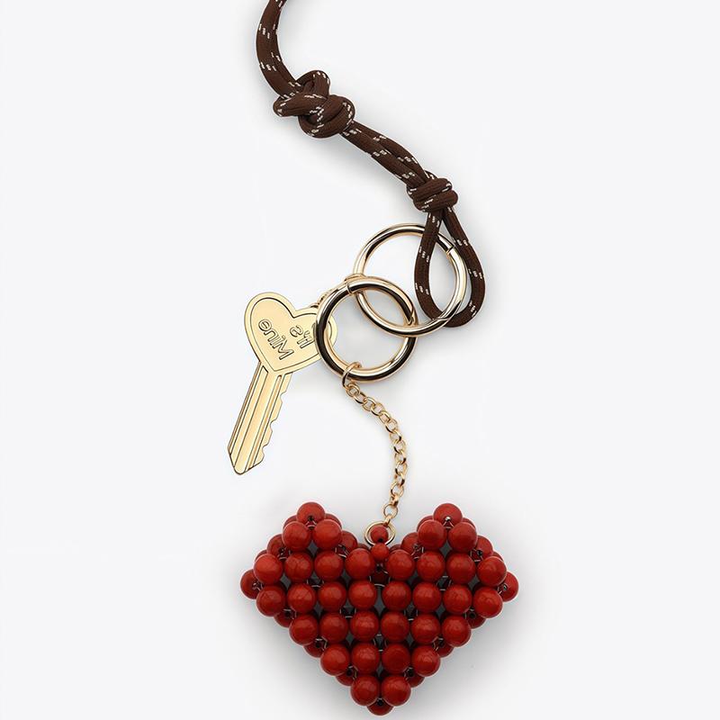 Cute Fruit-shaped Keychain Creative Tomato Pendant For Bags/Necklaces/Belts Novelty Decorative Trinket Stylish Daily Accessory