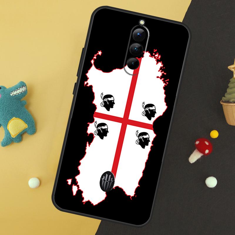 Flagge von Sardinien Hülle Für ZTE Nubia Red Magic 8 8S 9 Pro Plus RedMagic 6 7 Pro 6S 7S Pro 5S 6R 5G Rückseite