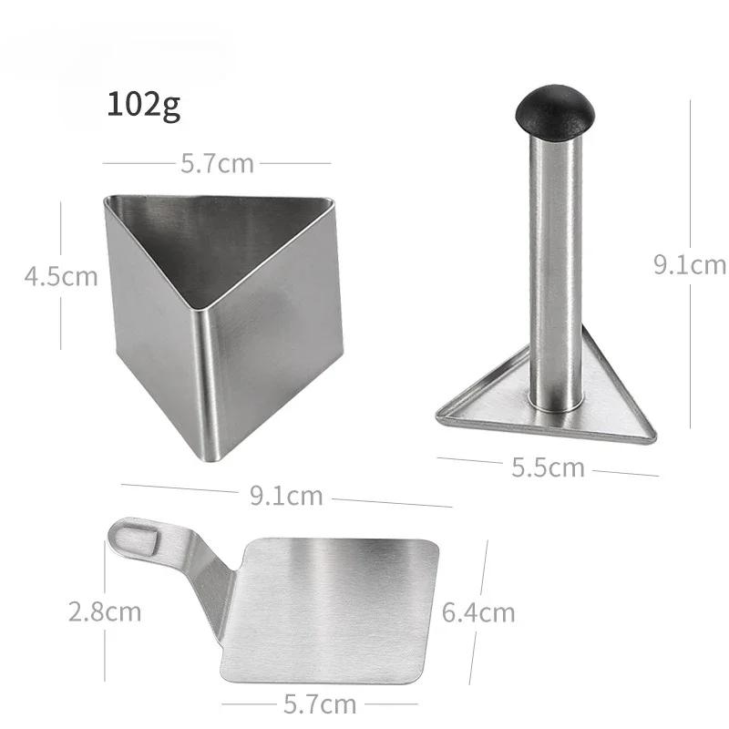 2025 Hot 304 Stainless Steel Rice Ball Mold Household Food Grade Sushi Mold Children's Complementary Food DIY Mold Sushi Tools