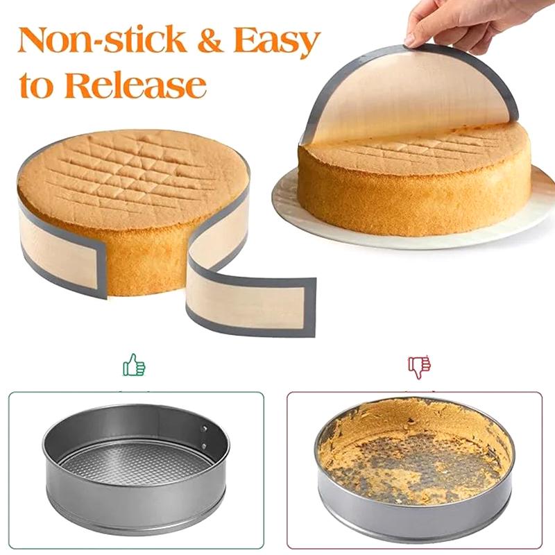 Silicone Round Baking Mat Air Fryer Oven Baking Sheets Non-Stick Baking Liners Reusable Bake Dish For Cake Pizza Pastry Cookie