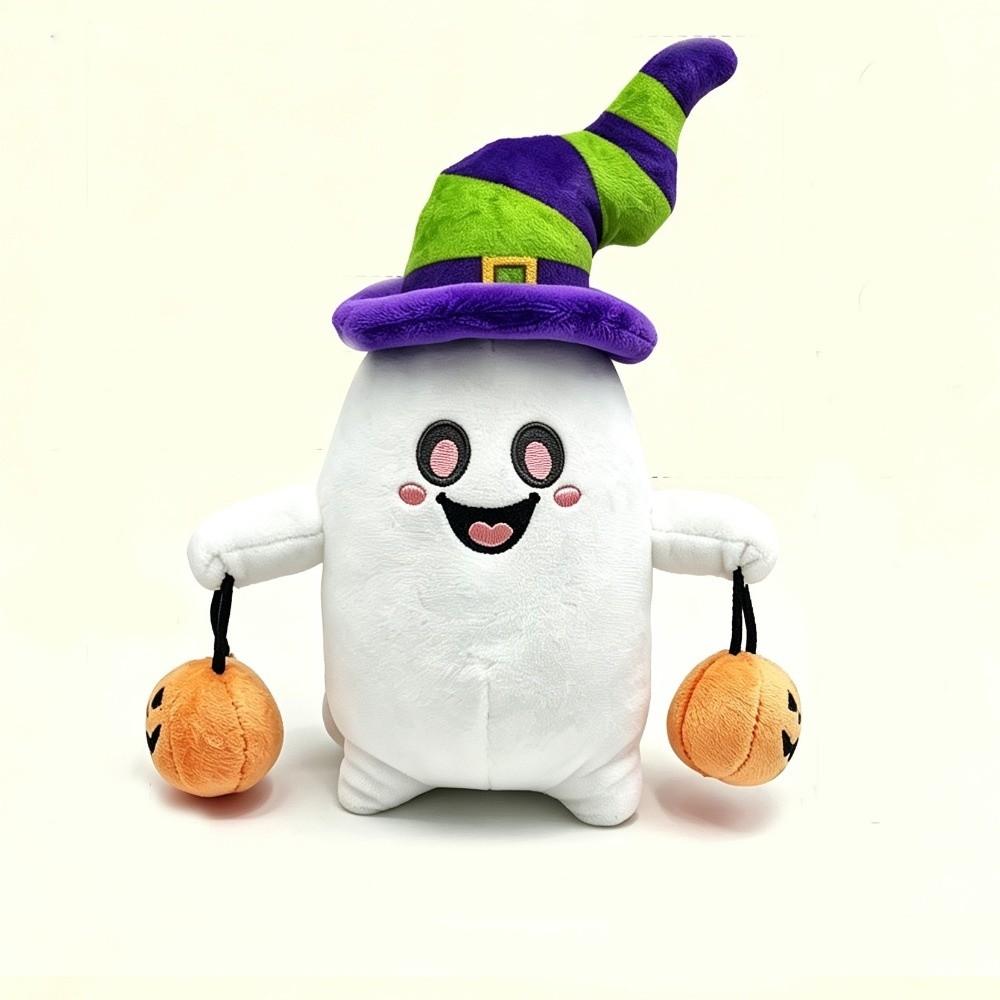 Kawaii Halloween Ghost Plush Keychain Funny Cartoon Plush Pendant Plush Toy Kids Gift