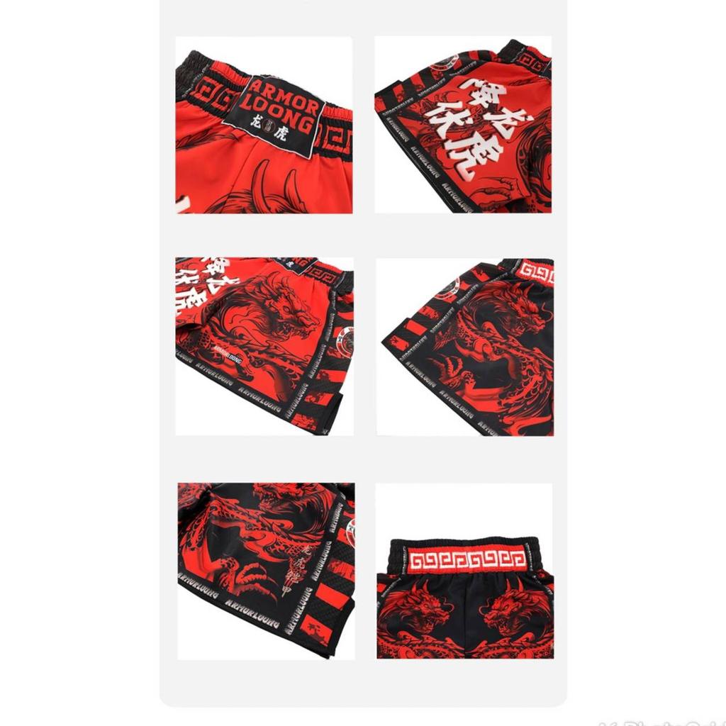 Thaiboxningsshorts MMA T-shirt Fitness Gym Träning Muay Thai Byxor Kickboxningströjor Sanda Jiu Jitsu Kampsportskläder