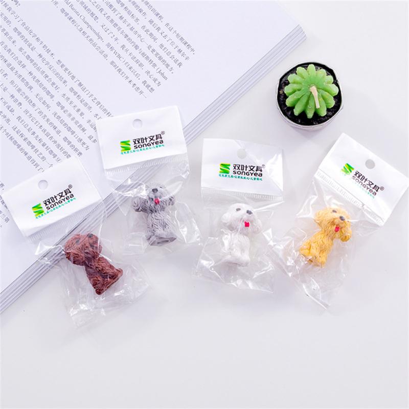 Cute Teddy Dog Rubber Pencil Eraser Novelty Eraser Student Learning Stationery Office School