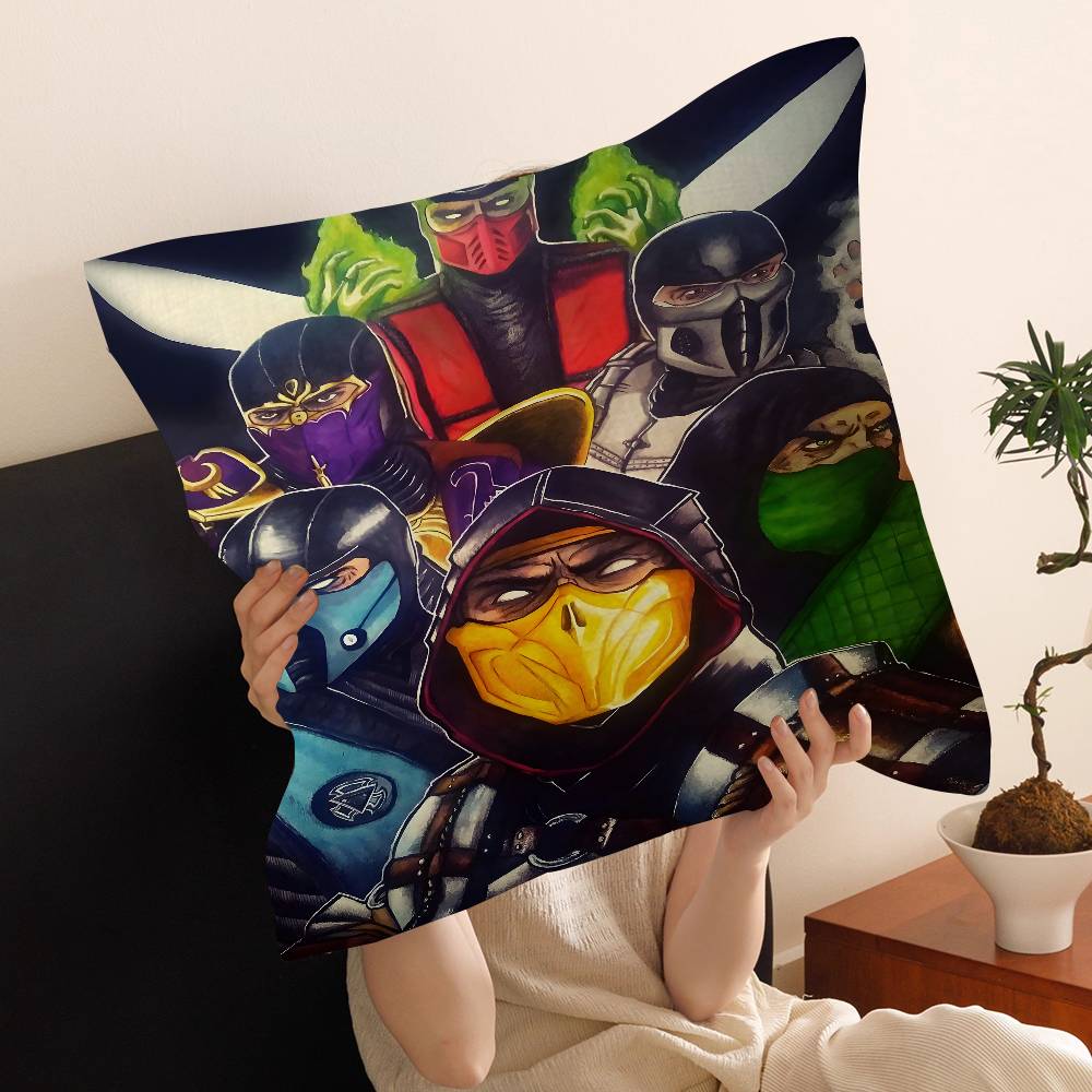 MMortal Kombat Pillow Cover for Bedroom Room and Living Room Sofa Decorative Cushion Cover