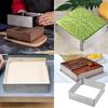 Stainless Steel Cake Mold Ring Adjustable Square Mousse Circle Cake Decorating Tool Cake Cutter Mousse Dessert Baking Mould