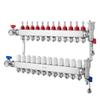 VEVOR 12-Branch Radiant Heat Manifold, 1/2" PEX Tubing Manifold, Stainless Steel PEX Manifold for Hydronic Radiant Floor Heating