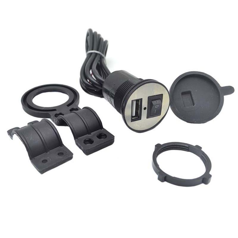 Buy Motorcycle USB Car Charger With Switch Waterproof USB Modified