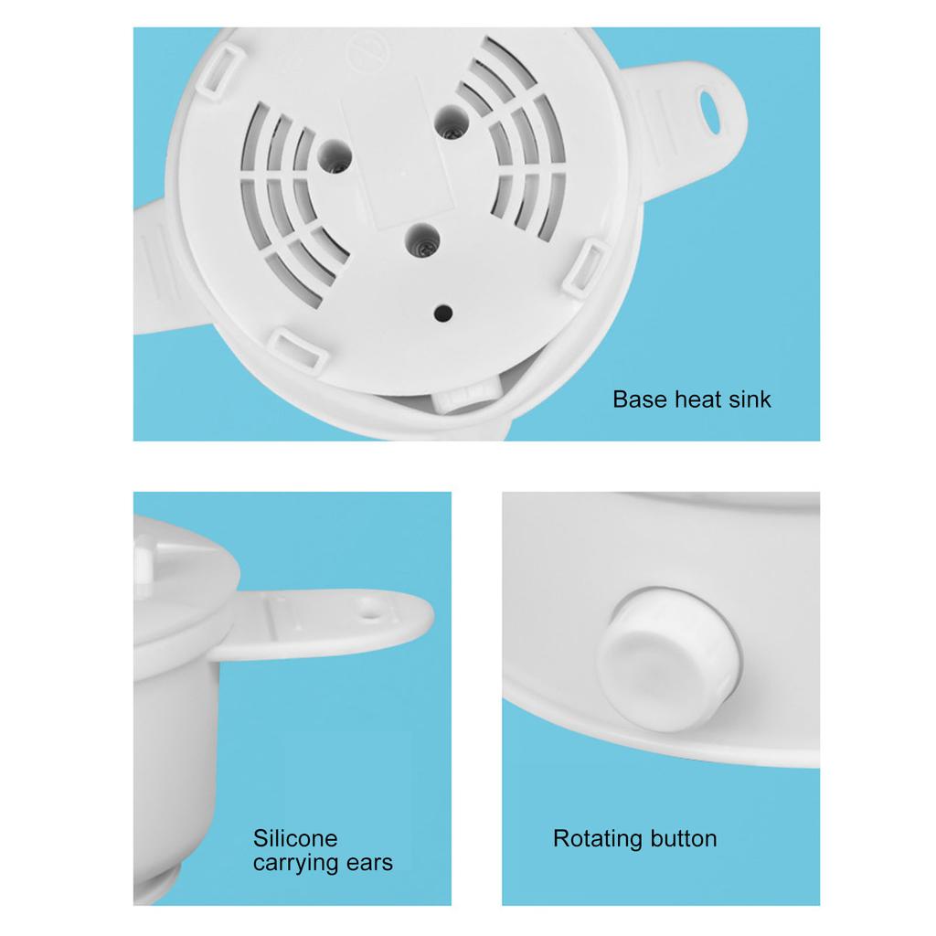 Multifunkční přenosný skládací silikonový hrnec na cestování 110-240V konvice elektrický vařič horký hrnec vařič vody kempingový skládací elektrický hrnec