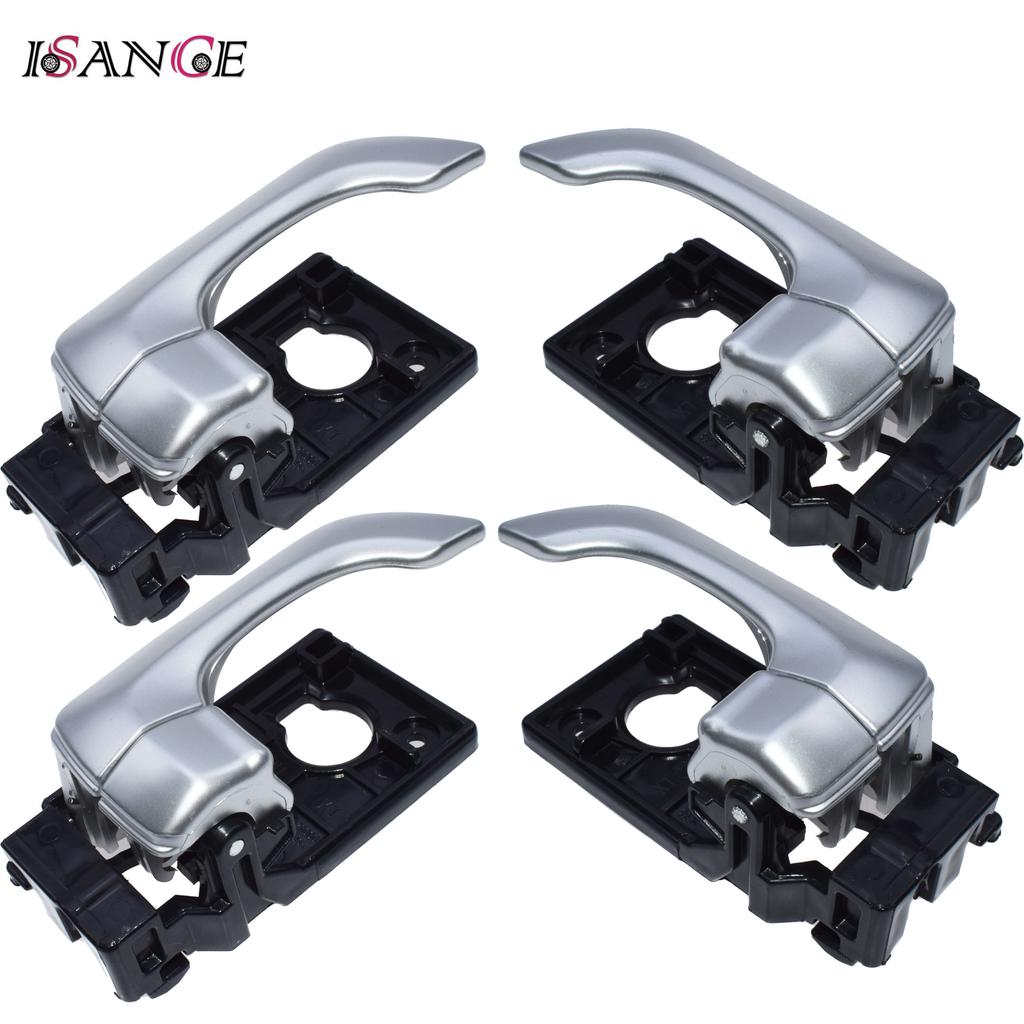 4 Pcs For Kia Optima Magentis 2.4L 2.7L 2006 2007 2008 2009 2010 Black / Silver Interior Car Door Handle Front Rear Left Right