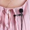 Mini Portable Clip On Lapel Lavalier Condenser Mic Wired Microphone Compatible with iPhone iPad Android Smartphone DSLR