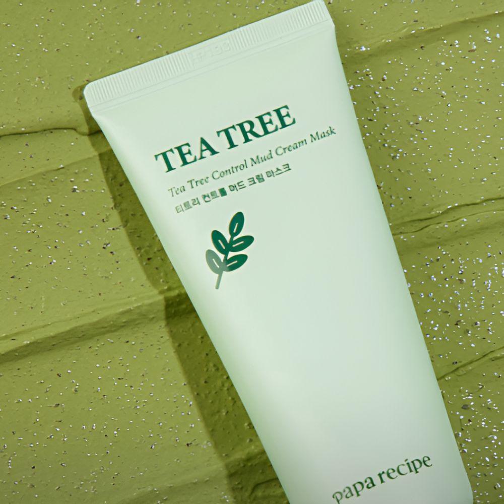 PAPA RECIPE Tea Tree Control Mud Cream Mask 100ml Non-Drying Soothing & Pore Care