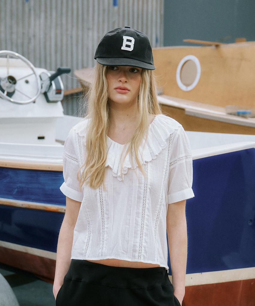 GREENBUTTER B Logo Cap (Black)