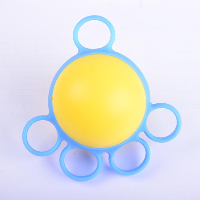 Pětiprstý PU houbový úchopový míček pro posilování prstů