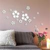 18 Pieces Mirror Wall Stickers, Acrylic Silver Decorative Stickers for Home Decor