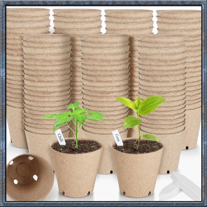 

Aug. Round Plant Nursery Pots With Drainage Holes, Bulk Small Seed Starting Trays, Garden Sprout Biodegradable Containers