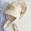 Retro Solid Color Headscarf Baseball Cap Nylon Baseball Hat Sunscreen Beach Hats Sun Cap Sunscreen Hat Peaked Cap Girl