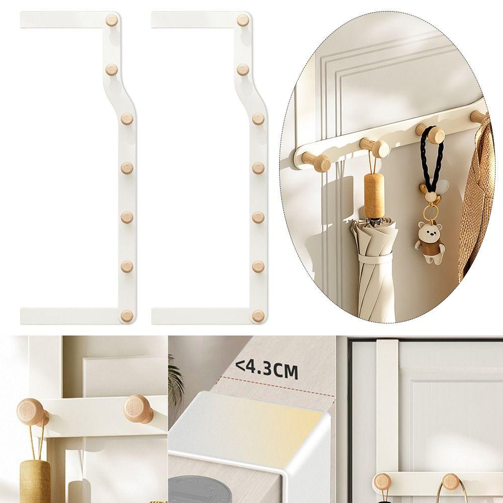 

Wall Hanger Wall Hooks Punch-free Key Organizer Creative Coat Hook Family