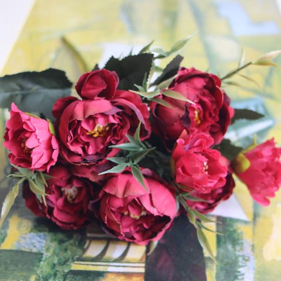 1Pc Artificial Flower Lifelike Multipurpose Silk Cloth Beautiful Decoration Floral for Wedding