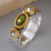 1-piece Retro CopperColor Pleated Zircon Inlaid Ring, Suitable for Women's  Holiday Party Jewelry Gifts