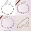 Fashion Floral Butterfly Metal Waist Chain For Women Spring