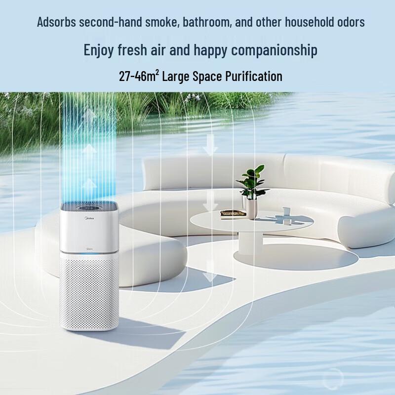 Midea Z1pro Air Purifier for Smoke & Odor CN plug (adapter included)