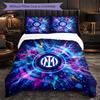 Borussia Dortmund Pattern 3 Pieces Bedding Set Soft Microfiber Duvet Cover with Pillow Cases for Bedroom